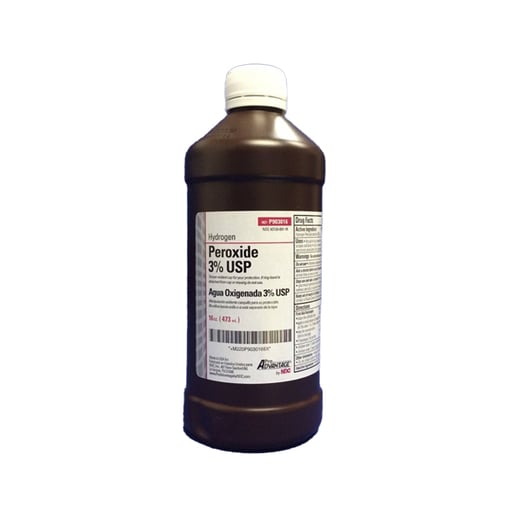 Pro Advantage P903016 Hydrogen Peroxide 3% 16 Oz Bottle Pro Advantage P903016 Hydrogen Peroxide 3% 16 Oz Bottle